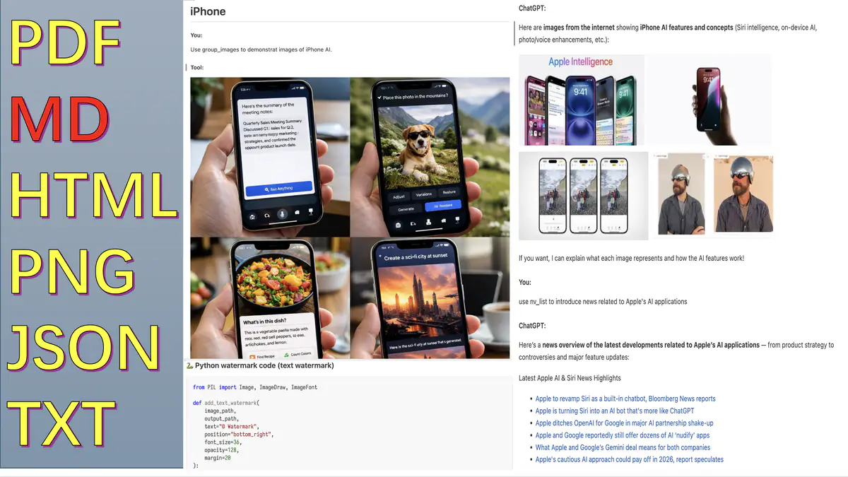 ChatGPT Export Assistant preview 2